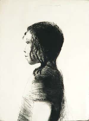 Robbert de Bakker - Ets, Amsterdams schoolmeisje verkocht voor € 1!