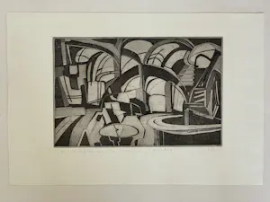 Heiner Ulrich - Ets/ Aquatint - Die Kaffeehäuser In Ihrer Verstrickung kopen? Bied vanaf 110!