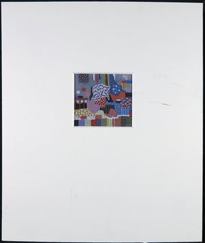 Leon Savelsberg - Gouache op papier, Abstract, stippels kopen? Bied vanaf 1!