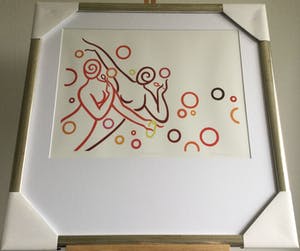 Donna Corbani - Bubbles | mooi ingelijste zeefdruk (8/130) - nieuwstaat kopen? Bied vanaf 35!