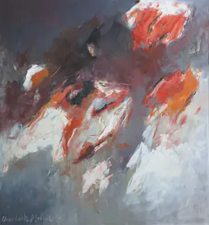 Charlotte Molenkamp - Olieverf op doek, Abstracte compositie - Ingelijst (Zeer groot) kopen? Bied vanaf 1200!