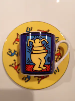 Keith Haring - Complete collectie Könitz espresso kopjes blauw rood (style 1 t/m 6) kopen? Bied vanaf 150!