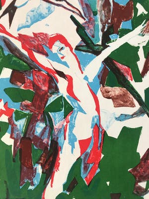 Helle Thorborg - Kleurenlithografie - 'Dansende Dryade' - Gesigneerd - 1995 kopen? Bied vanaf 45!