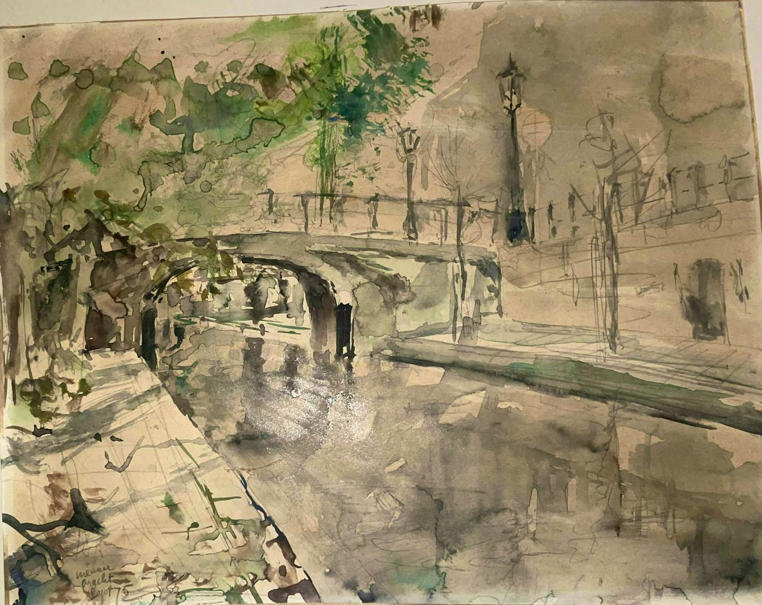 Pom Hoogstadt - Nieuwegracht Sept ‘75. (Utrecht) kopen? Bied vanaf 275!