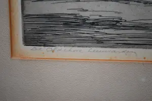 Johan Hemkes - Oldehove Leeuwarden - ets (1932) - mooi ingelijst kopen? Bied vanaf 50!