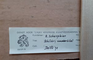 Reggi Scherpbier - Z.T., Impressionistisch landschap kopen? Bied vanaf 100!