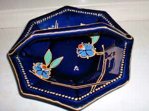Ditmar Urbach - vanaf 1 euro : zeer fraaie schaal , gemerkt handpainted ditmar urbach verkocht voor € 1!