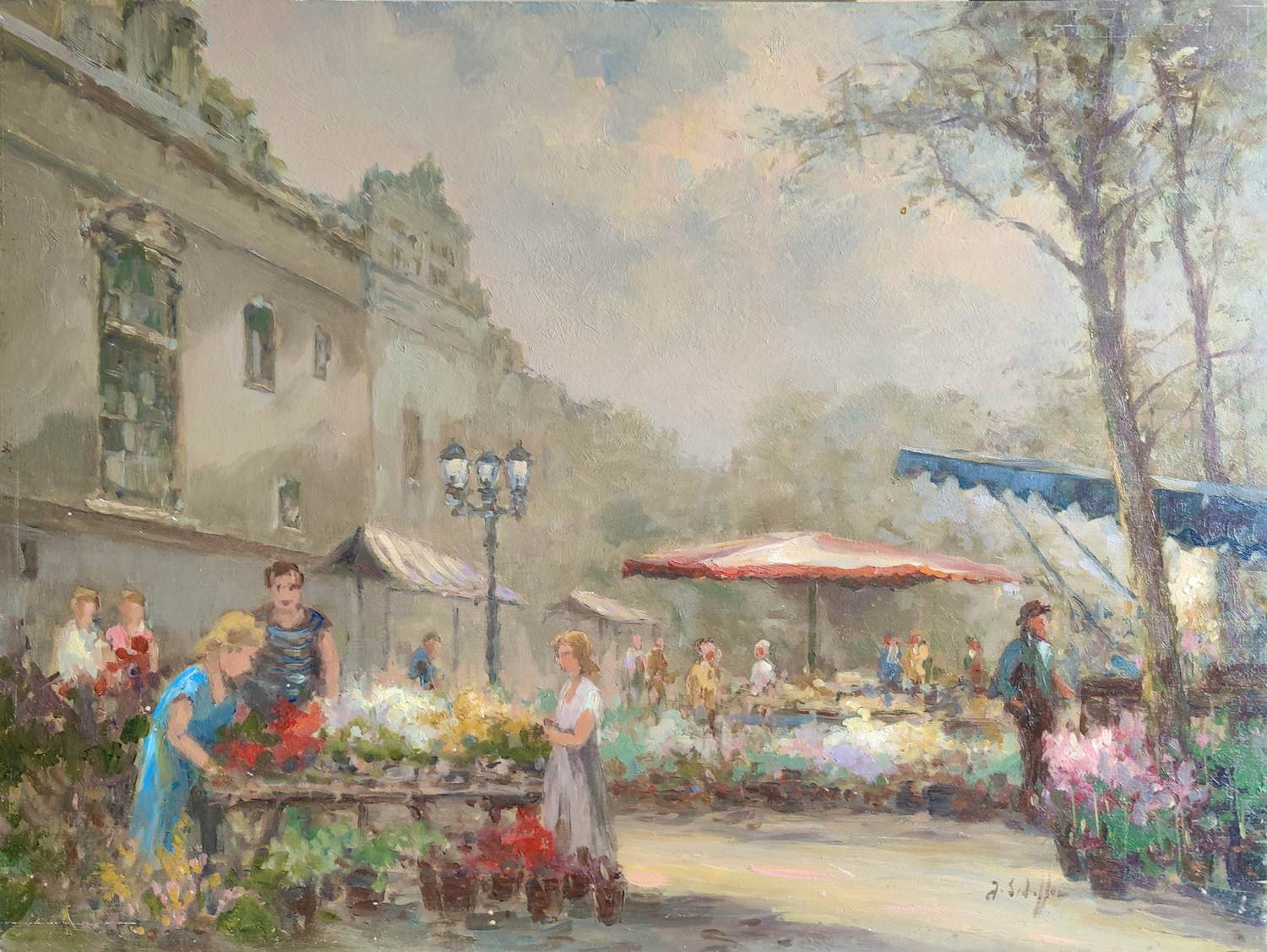 Jan Schaeffer - Bloemenmarkt kopen? Bied vanaf 50!