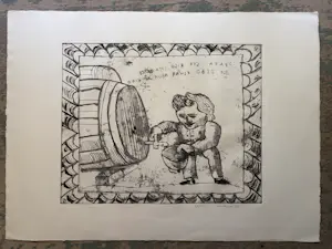 Lucebert - **Prijs Verlaagd** Spaanse Snaak (1967) – Originele ets, handgesigneerd (24/190) kaufen? Bieten Sie von 189!