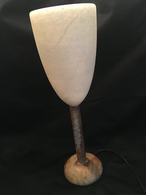 A. Pegasan - Prachtige zware alabast lamp kopen? Bied vanaf 50!