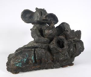 Chris Baaten - Bronzen beeld, Liefdespaar met uitzicht kopen? Bied vanaf 450!