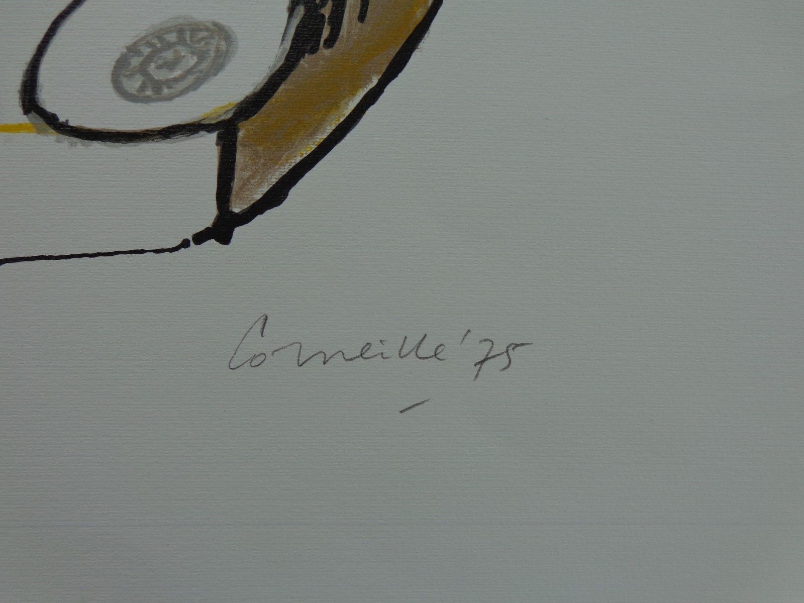 Corneille - VROUW VOGEL & HOND / KLEURLITHO / 72x52cm / SIG / 1975 kopen? Bied vanaf 145!