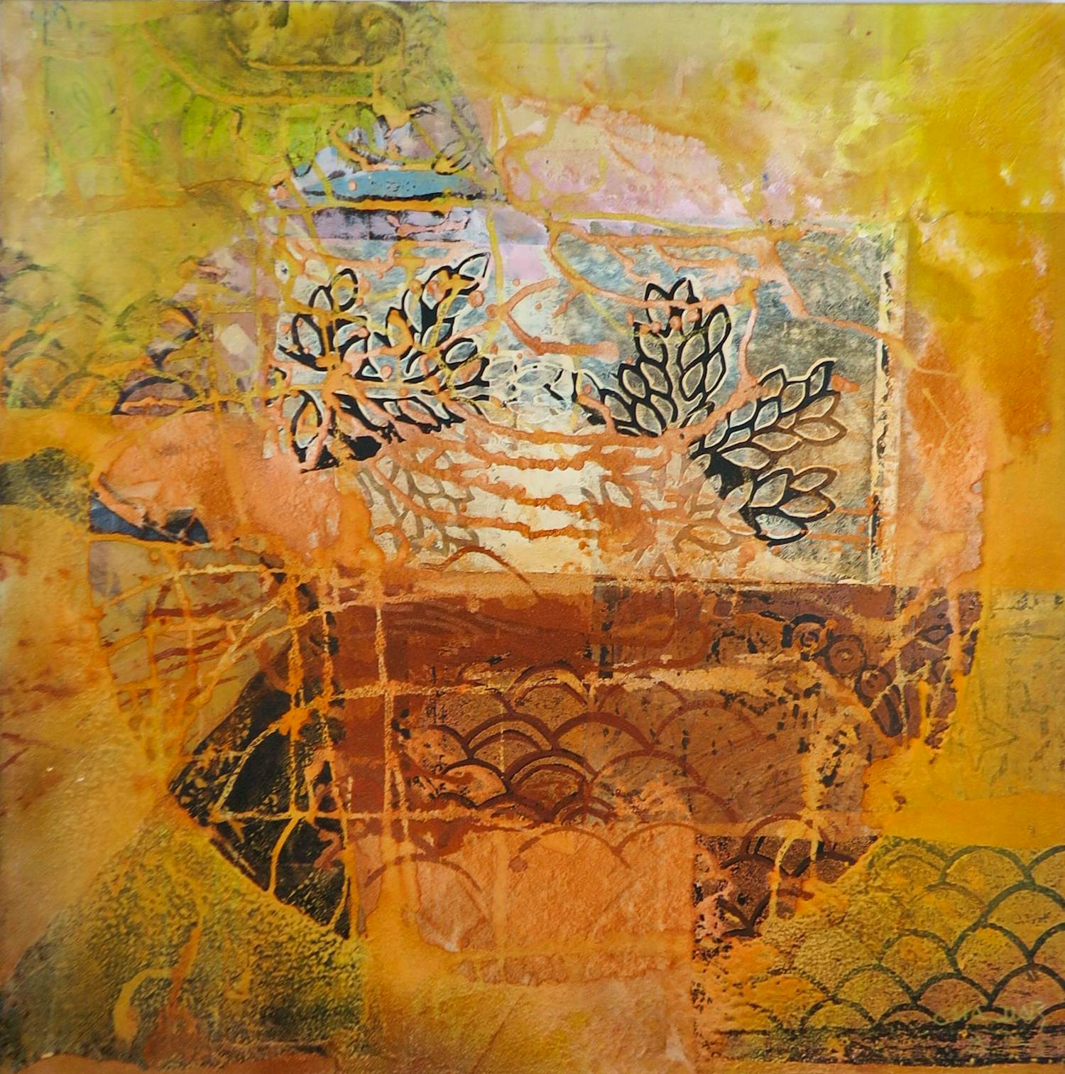 Chabab Tayefeh Mohajer - Gemengde techniek op doek, Zonder titel kopen? Bied vanaf 70!