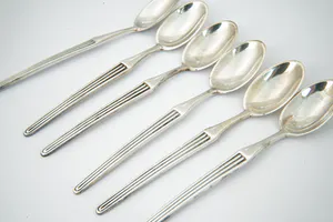 Jaren 60 Koninklijke van Kempen en Begeer 6 zilveren lepeltjes - in org. verpak! kopen? Bied vanaf 65!