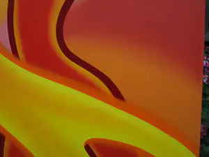 Donna Corbani - Acrylverf op doek , On Fire – 2004 – Groot , 120 x 50 cm kopen? Bied vanaf 1!