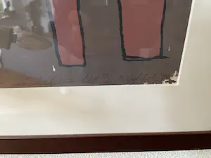 Klaas Gubbels - Zeefdruk Nr. 33 - Niet normale tafel zeefdruk - Geheel nieuw ingelijst kopen? Bied vanaf 365!