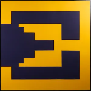 Cyril Lixenberg - Zeefdruk, Geometrische compositie - Ingelijst kopen? Bied vanaf 70!
