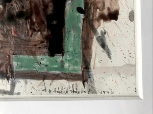 Anthonie Mandos - 'Voorhang' / handgesigneerd - ingelijst in Barth lijst & Passepartout / 1992 kopen? Bied vanaf 50!