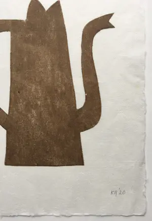 Klaas Gubbels - houtdruk op geschept papier - ‘Napels’ - 2020 kopen? Bied vanaf 285!