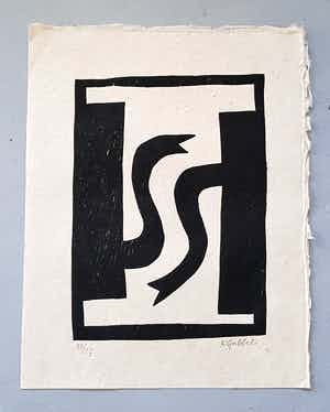 Klaas Gubbels - 2 gespiegelde zwarte kannen verkocht voor € 285!