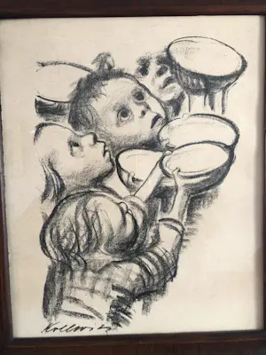 Kathe Kollwitz - Kinder honger kopen? Bied vanaf 95!