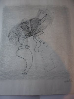 Slavomir Fila - Inkt/Pastel. Titel, "Leven ". kopen? Bied vanaf 10!