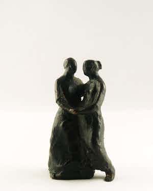 Brons (Onbekend) - Brons, Dansende figuren verkocht voor € 70!