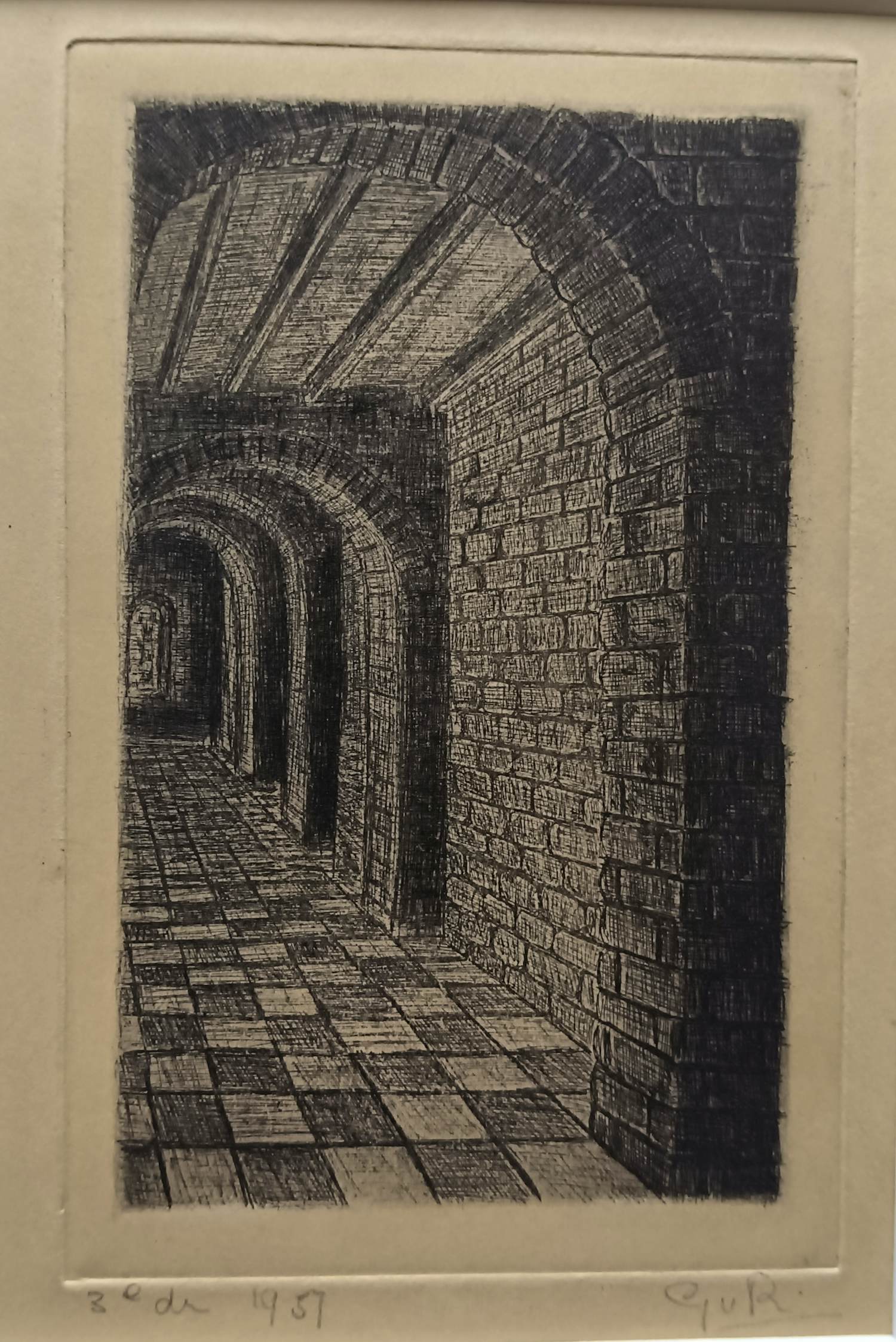 Gerard van Rooy - "Kerkinterieur", 1957 kopen? Bied vanaf 25!