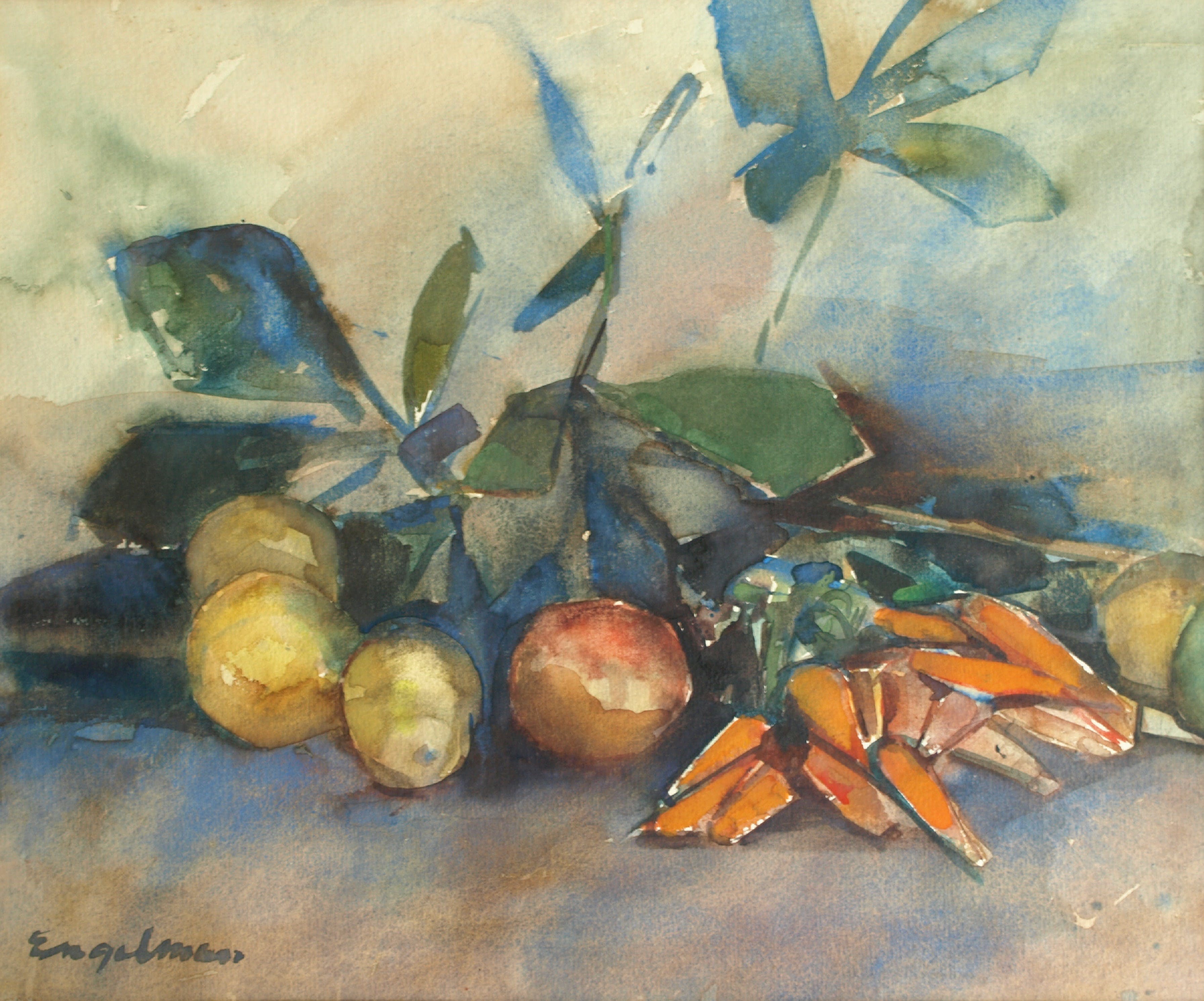 Jan Engelman - aquarel , Stilleven – gesigneerd & ingelijst – ca 1980 kopen? Bied vanaf 1!