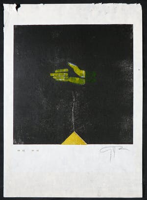 Adrian de Gijzel - Linosnede, Zonder titel kopen? Bied vanaf 1!