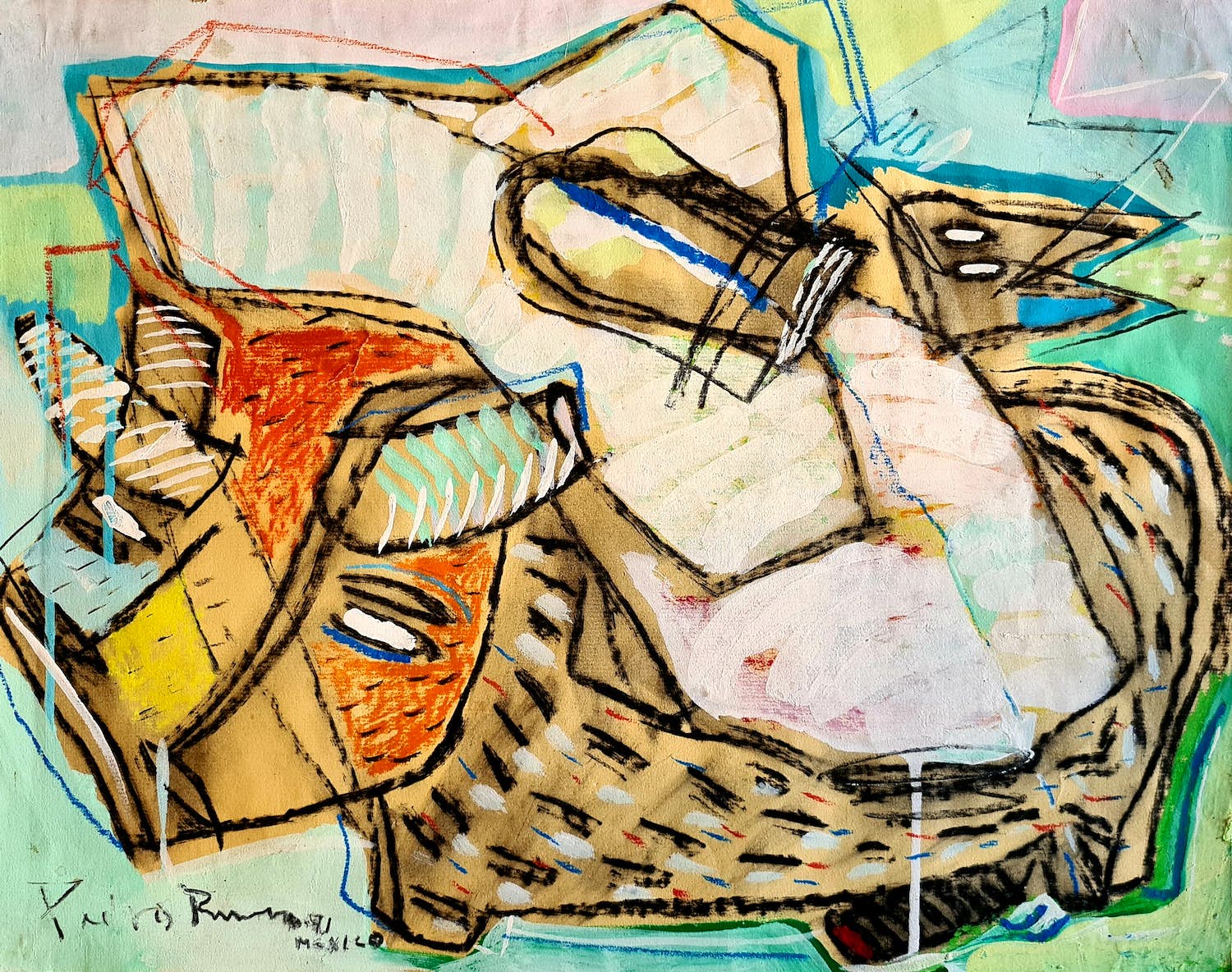 Niet of onleesbaar gesigneerd - Mexican Bull kopen? Bied vanaf 1!