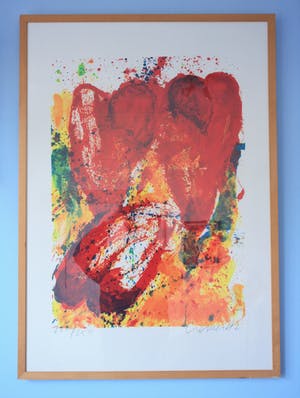 Jan Cremer - Groot werk: rode tulpen '92 kopen? Bied vanaf 300!