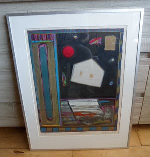 Eric Toebosch - Zeefdruk, Titel, " Nacht huis ". kopen? Bied vanaf 40!