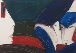 Dana Andreev - Kleurenets, Whispering - Ingelijst kopen? Bied vanaf 70!
