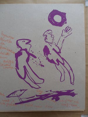 Hans Rietveld - Map met 9 zeefdrukken van Hans Rietveld en teksten van Ruth Bouman kopen? Bied vanaf 15!