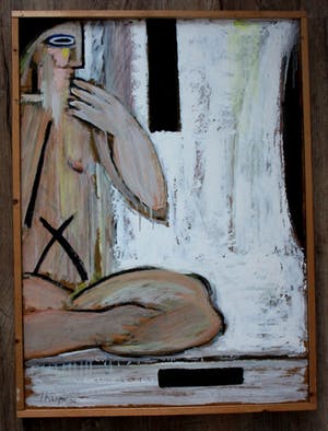 Yvan Theys - Olieverf op board, Ingelijst - 1996 kopen? Bied vanaf 699!