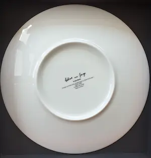 Gilbert & George - Flight- Limoges porseleinen bord uit 1983 - Ligne Blanche kopen? Bied vanaf 110!