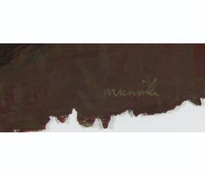 Peter Munnik - (Groot!) Zeefdruk, Zonder titel rood - Ingelijst (Groot) kopen? Bied vanaf 25!