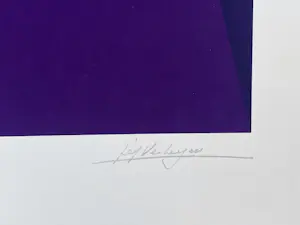 Jef Verheyen - Geometrisch abstracte compositie, gesigneerde zeefdruk kopen? Bied vanaf 350!