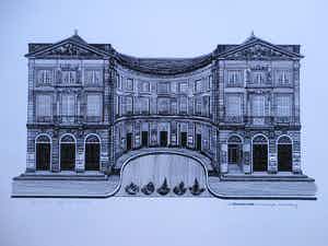 Sees Vlag - Koninklijke Schouwburg - Zeefdruk verkocht voor € 1!