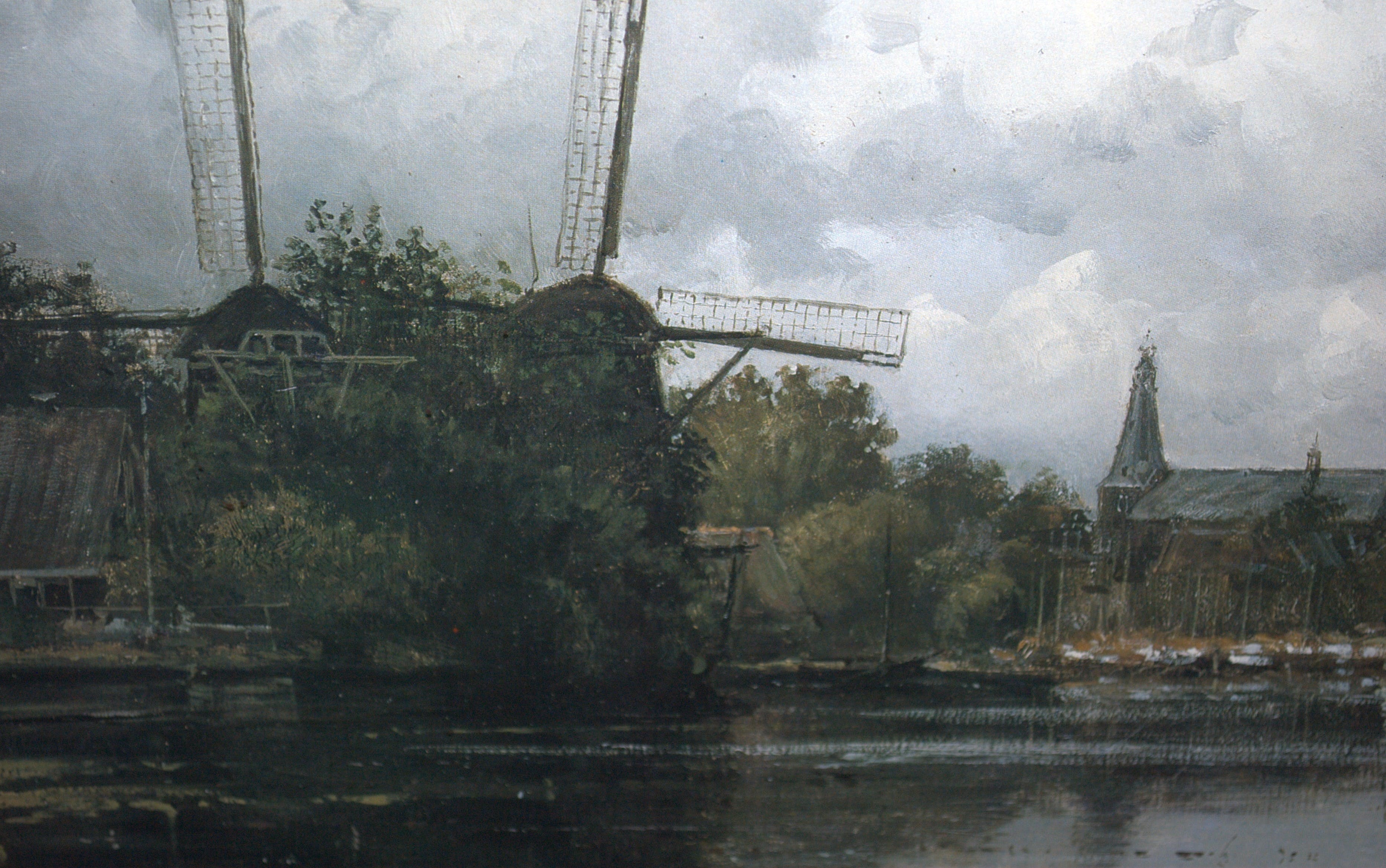 Hans van Moerkerken - Weesp, de Vecht - handgesigneerde litho oplage 400 kopen? Bied vanaf 60!