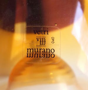 Curiosa - Vetri Murano - Marcello Furlan - glazen karaf voor RIP uit 1991 kopen? Bied vanaf 1!