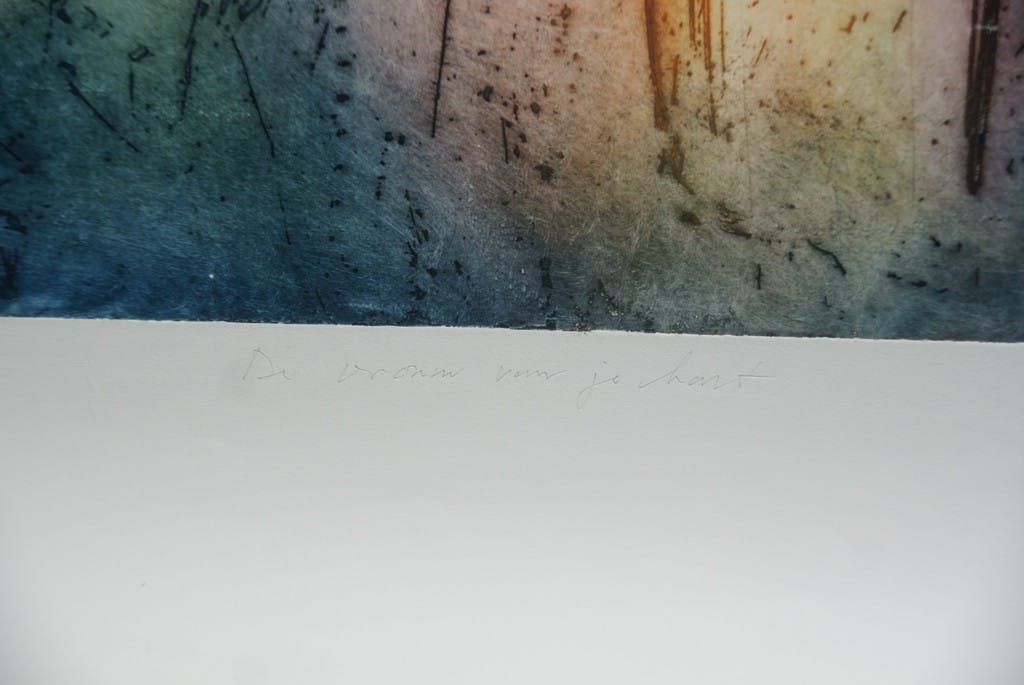 Ad Arma - Laatste x! Ad Arma - "De vrouw van je hart" - zeer grote ets - oplage: 70 ex. kopen? Bied vanaf 1!