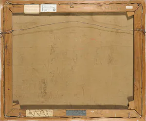 Toon Vijftigschild - Olieverf op doek, Dorpsgezicht - Ingelijst kopen? Bied vanaf 150!