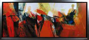 Peter Meijer - Zeefdruk op paneel, De brief - Ingelijst (Groot) verkocht voor € 50!