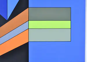 Guy Vandenbranden - Abstracte compositie - gesigneerde zeefdruk kopen? Bied vanaf 250!
