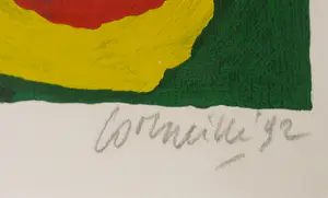 Corneille - Zeefdruk, Vrouwelijk naakt met vogel - Ingelijst (Zeer groot) kopen? Bied vanaf 450!