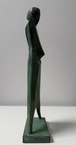 Jan Vermaat - bronzen sculptuur | 'Vrouwfiguur' | 1996 kopen? Bied vanaf 500!