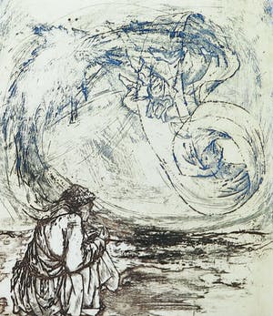 Niet of onleesbaar gesigneerd - Kleurenets, Zonder titel - Ingelijst kopen? Bied vanaf 1!