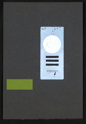Leon Savelsberg - Gouache en collage op papier, Zonder titel kopen? Bied vanaf 1!